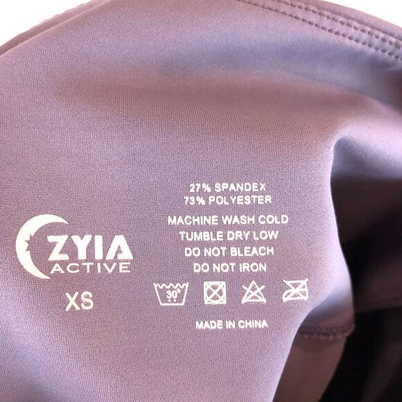Zyia Flame Light & Tight High-Rise Leggings In Plum Size XS Active Gym Yoga - Picture 8 of 10